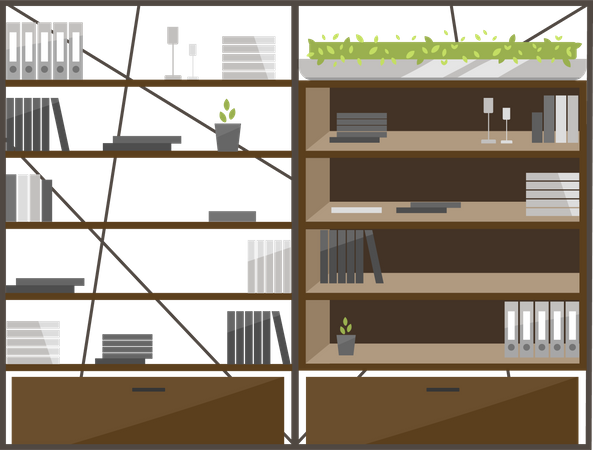 Office cabinets  Illustration