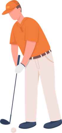 Professional golfer  イラスト