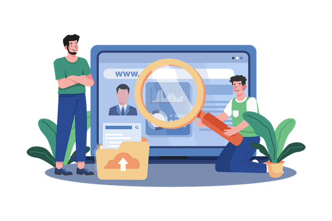 Un spécialiste du référencement augmente la visibilité en ligne grâce à l'optimisation  Illustration