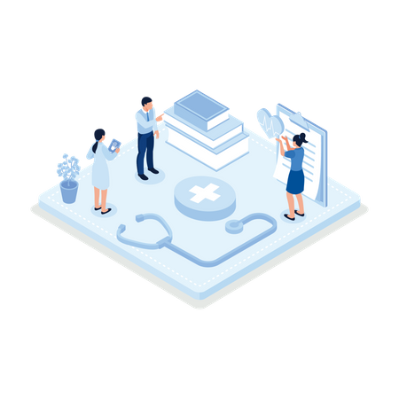 Vorsorgeuntersuchungen für Herzkrankheiten  Illustration