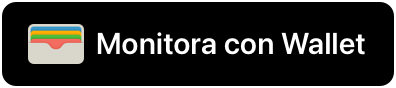 Un esempio del pulsante "Monitora con Apple Wallet"