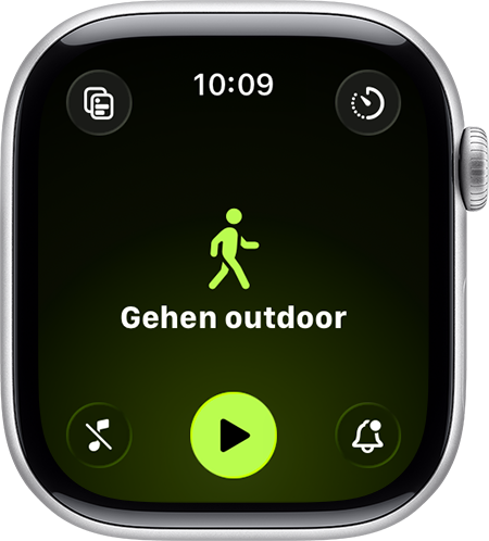 Training „Gehen outdoor“ auf der Watch.