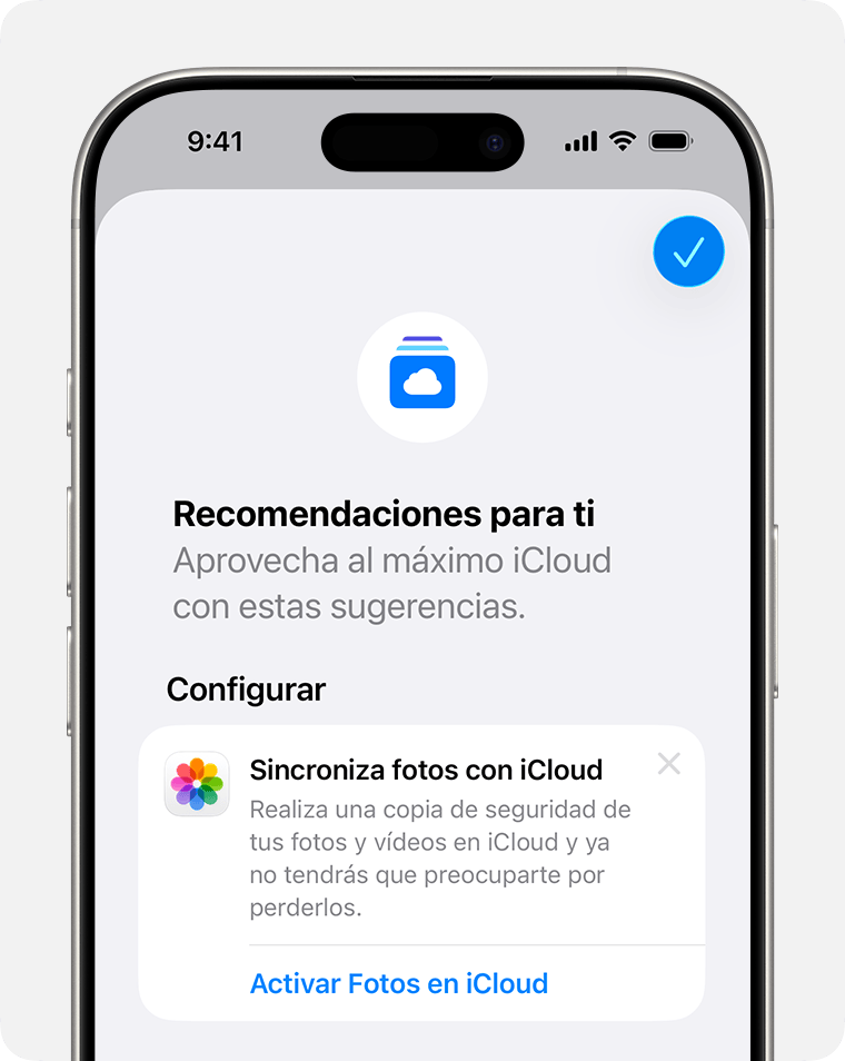 Pantalla del iPhone donde vemos la sugerencia Recomendado para ti.