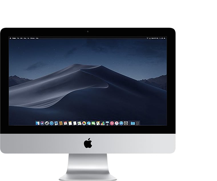 Vorderseite des iMac (Retina 4K, 21,5″, 2019)