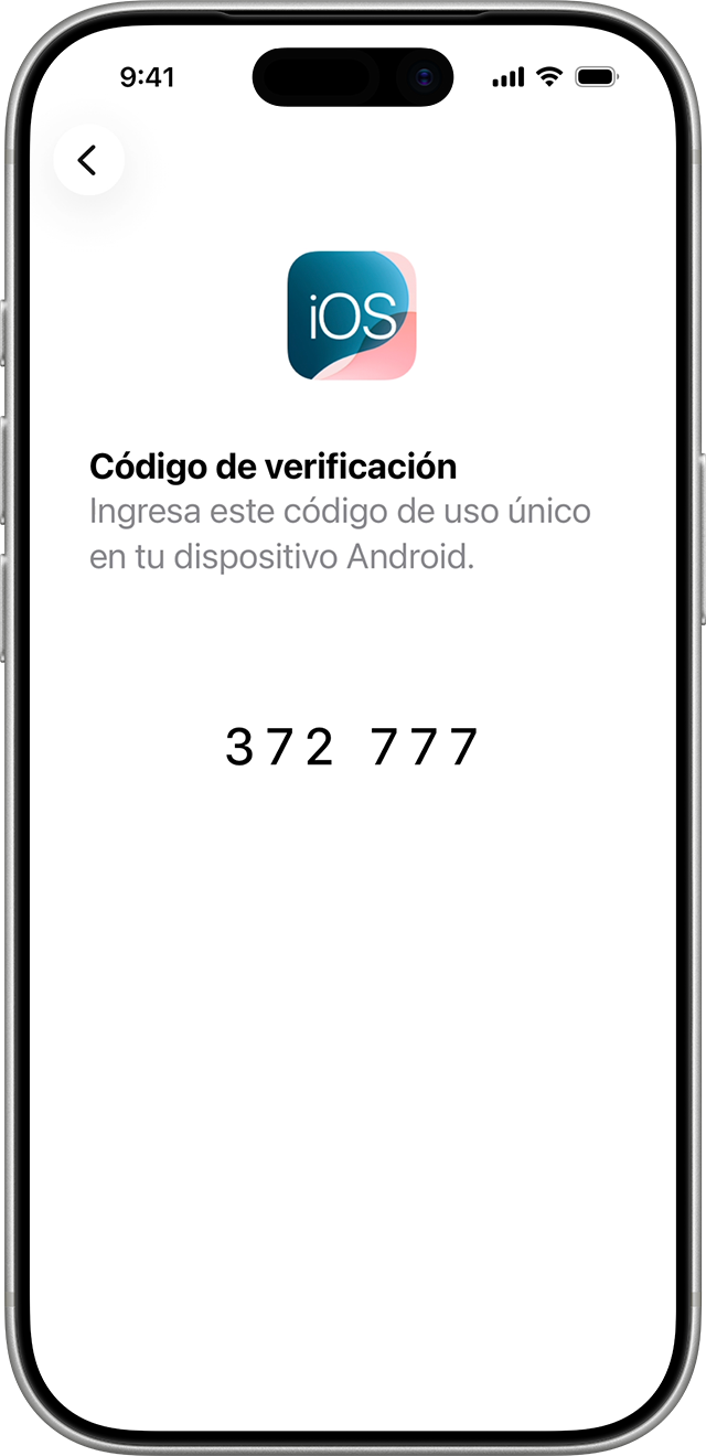 Se genera un código de un solo uso para confirmar que los dos dispositivos están conectados.