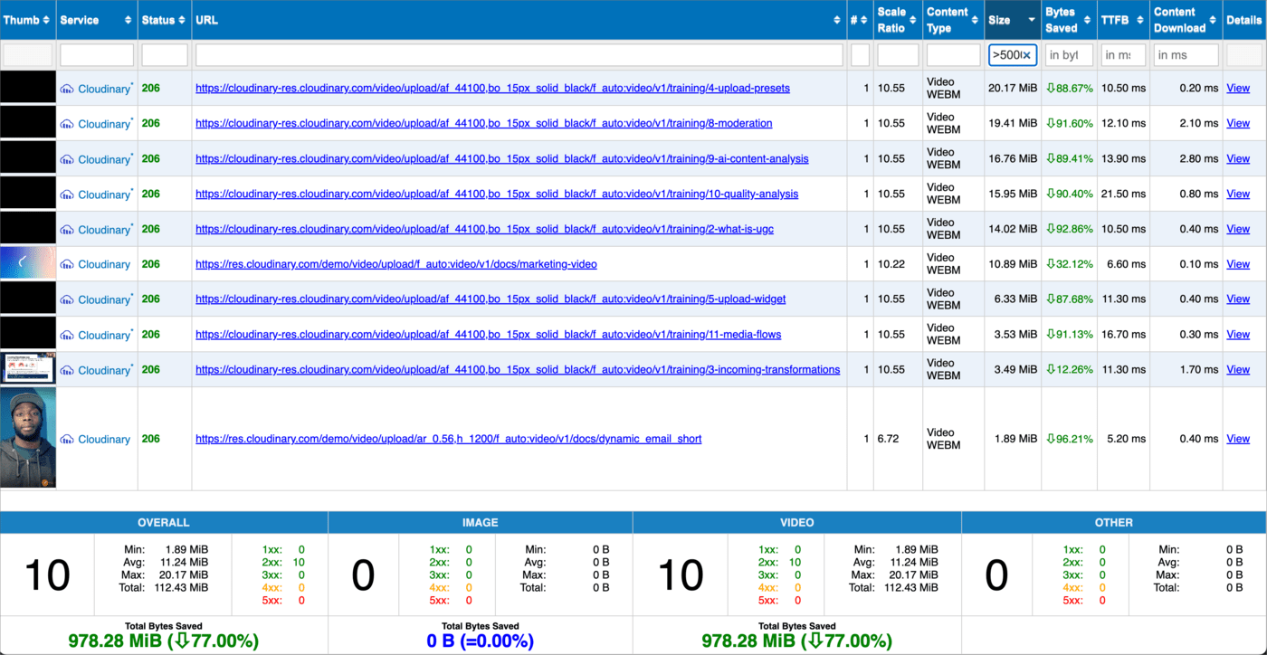 Media Inspector view filtered results Media Inspector view filtered results