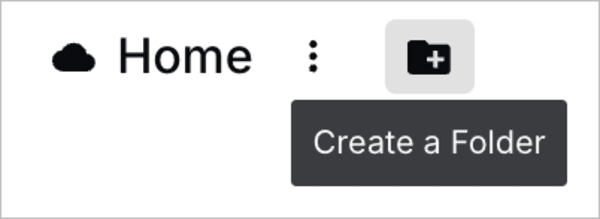 Create a folder Create a folder