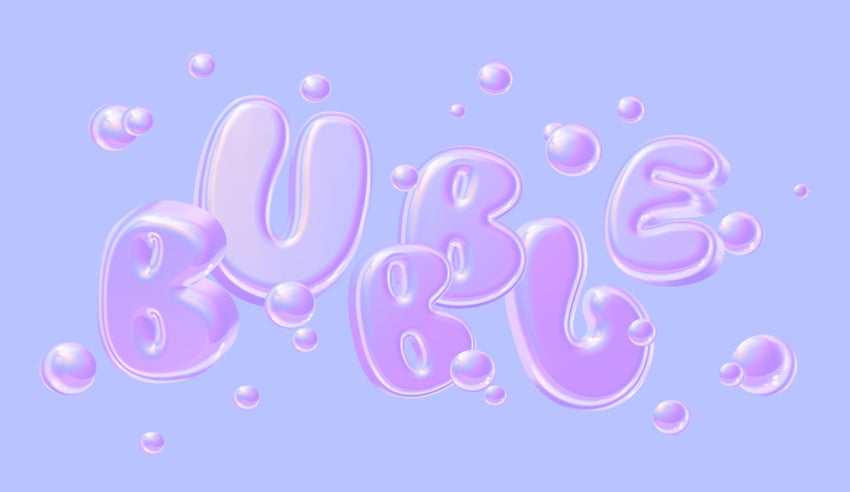 How to create an animated 3D bubble text effect in Spline