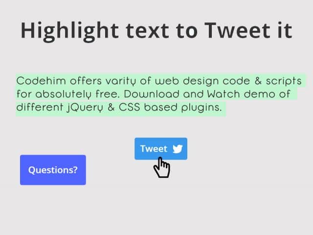 Tweet Highlighted Text with jQuery