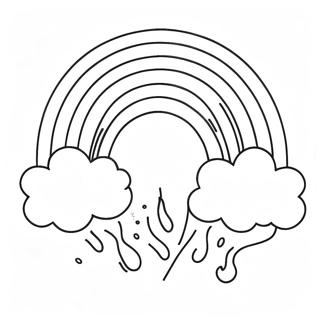Página Para Colorir Do Arco-Íris 100-71