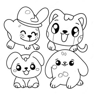 Página Para Colorir De Animais De Estimação Adote-Me Fofos 10151-8172