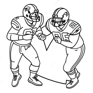 Exciting Super Bowl 58 Players Coloring Page 10451-8378