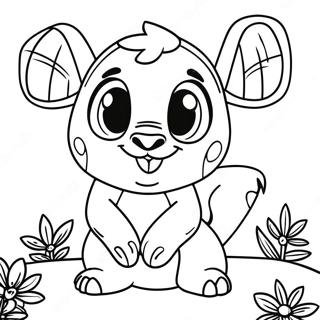 Ohana Stitch Fargeleggingsark 10830-8583