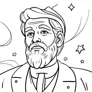 Abraham With Stars Coloring Page 11301-8907