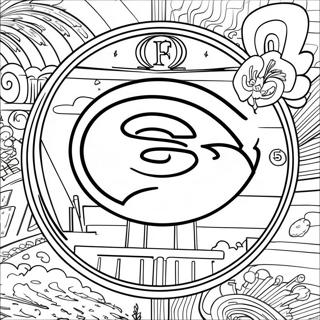 San Francisco 49ers Logosu Boyama Sayfası 11810-9254