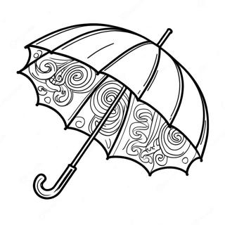 Colorful Umbrella Coloring Page 12460-9781
