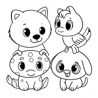 Dot Marker Animal Friends Coloring Page 12651-9934