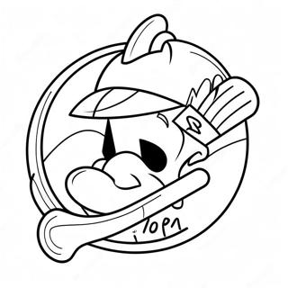 صفحة تلوين شعار أتلانتا برافز 12990-10202