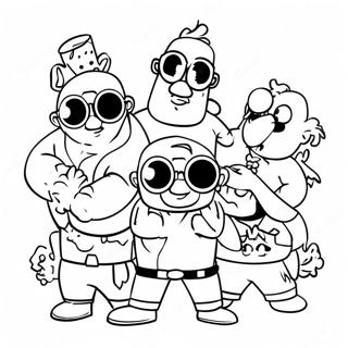 صفحة تلوين شخصيات بروزون الرائعة 13051-10256