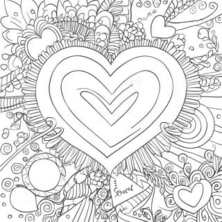 Раскраска С Сердцами 13380-10516