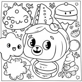 Kollaasi Värityssivu Lapsille 14110-11104