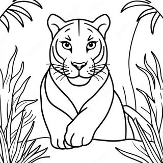 Wspaniała Pantera W Dżungli - Kolorowanka 14781-11641