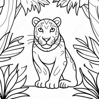 Wspaniała Pantera W Dżungli - Kolorowanka 14781-11642