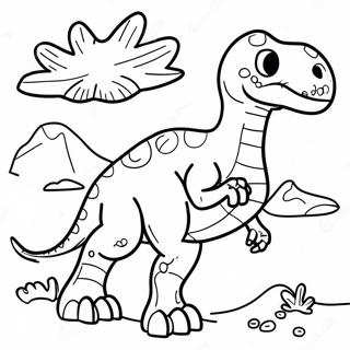 Pagina Da Colorare Di Fossili Di Dinosauro 15001-11814