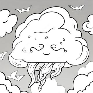 Pagini De Colorat Cu Nor De Furtună 15710-12374