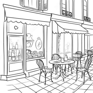 ระบายสีคาเฟ่ฝรั่งเศสน่ารัก 15961-12588