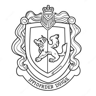 Página Para Colorear Del Escudo De Gryffindor 16690-13154