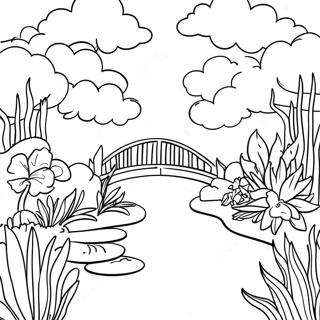 Kolorowanka Z Impresjonistycznym Ogrodem Moneta 17651-13927