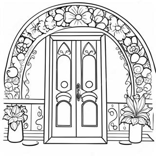 Página Para Colorear Buscar Puertas 18110-14295