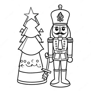 Página Para Colorir Do Soldado Quebra-Nozes Festivo 1831-1474