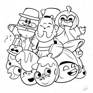 Postacie Tbhk W Zabawnej Przygodzie - Kolorowanka 18491-14598