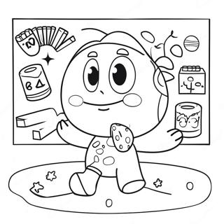 किंडरगार्टन गणित जोड़ने वाला रंग भरने वाला पृष्ठ 18580-14674