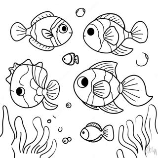 Sevimli Su Altı Canlıları Boyama Sayfası 1901-1529