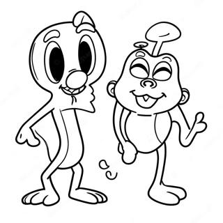 Pagini De Colorat Ren Și Stimpy 19272-15223