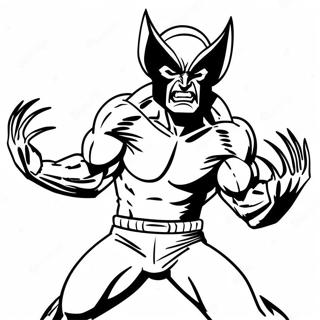 Wolverine Toiminnassa Värittämissivu 19723-15591