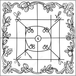 Tic Tac Toe Game Board Coloring Page 20192-15957