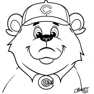 Mascota Chicago Cubs Pagina De Colorat 20223-15988