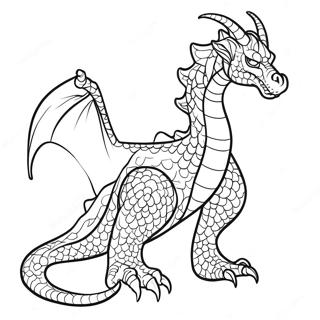 Majestetisk Drageprins Fargeleggingsark 21133-16712