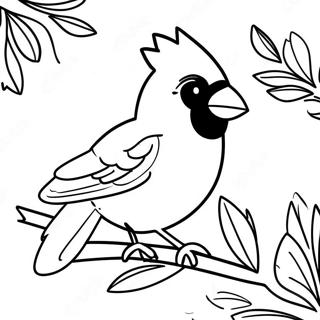 صفحة تلوين طيور الكاردينال 21462-16964