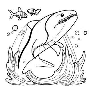 Page À Colorier De Requin De Jaws 21512-16998