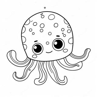 Søt Manet Med Store Øyne Fargeleggingsark 2201-1759