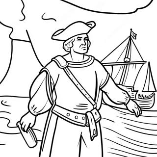 Pagina Da Colorare Cristoforo Colombo Che Scopre L'america 22473-17767