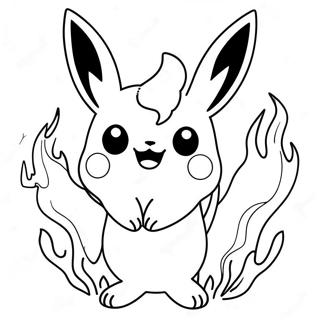 Page À Colorier Flareon Avec Des Flammes Brillantes 22823-18021
