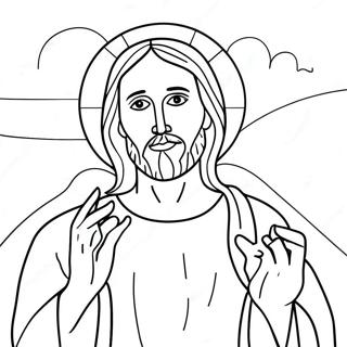 Página Para Colorear De Jesús Te Ama 22952-18125