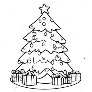 صفحة تلوين شجرة عيد الميلاد الاحتفالية 2321-1882
