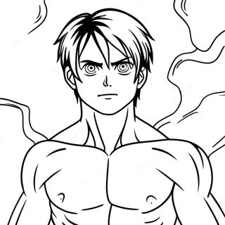 หน้าระบายสีเอเรน เยเกอร์ในรูปแบบไททัน 23783-18807